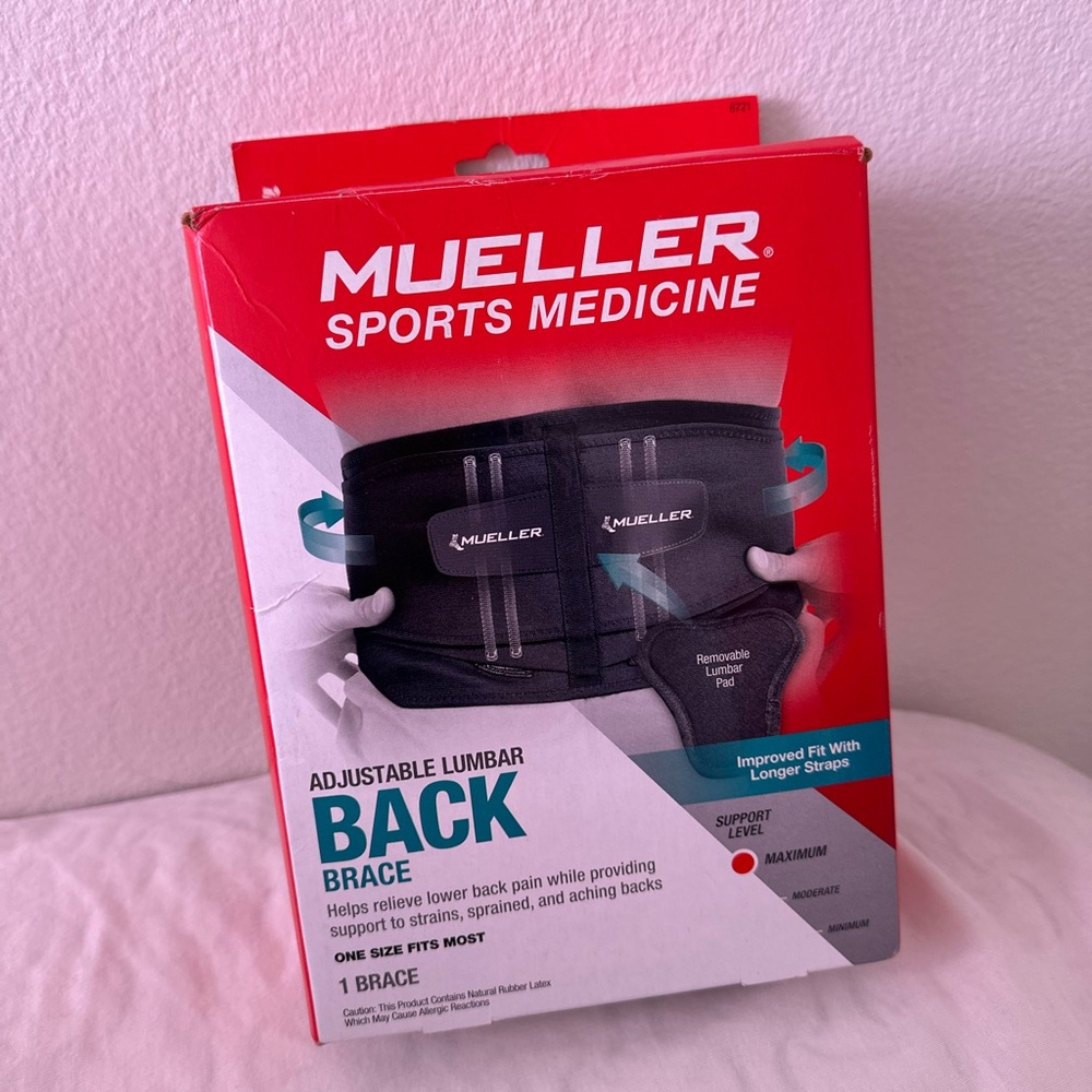 Mueller Adjustable Lumbar Back Brace - Black